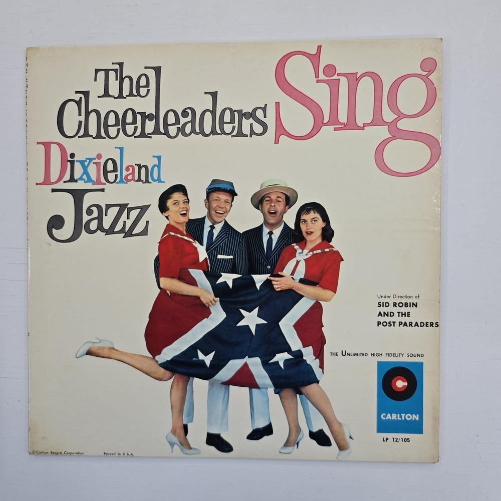 The Cheerleaders Sing Dixieland Jazz Vinyl LP Sid Robin Carlton LP 12/105 1959